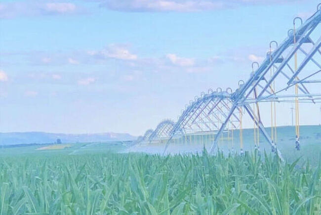 Installation of a traction irrigation machine for irrigation of 4 fields in Romania
