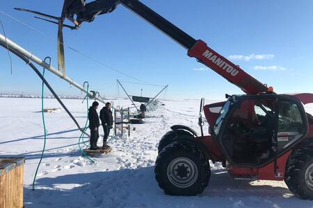 Installation of the 5th irrigation system on a farm in Odesa (Ukraine)